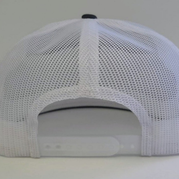 Red Bull Embroidered Flat Bill Snapback Mesh Hat Cap Gray Yupoong Trucker Racing main image 7